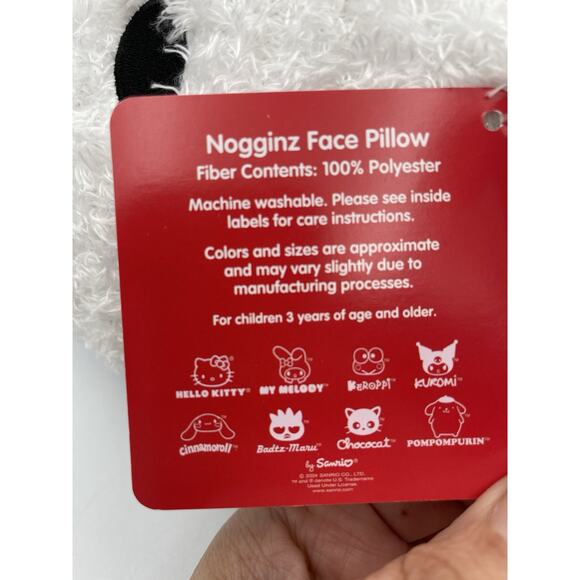 New Hello Kitty 2024 Polka Dot Bow Nogginz Face Plush Pillow - Picture 5 of 9